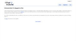 Desktop Screenshot of fttx.lidingobredband.se